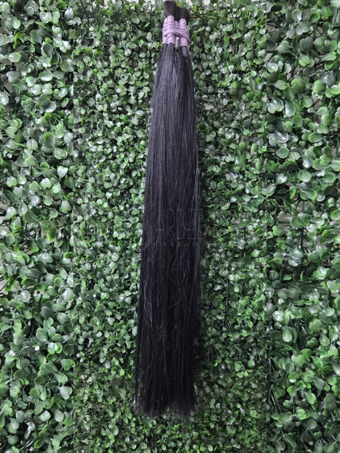 Cabelo Castanho Liso Humano 50cm - 150gr